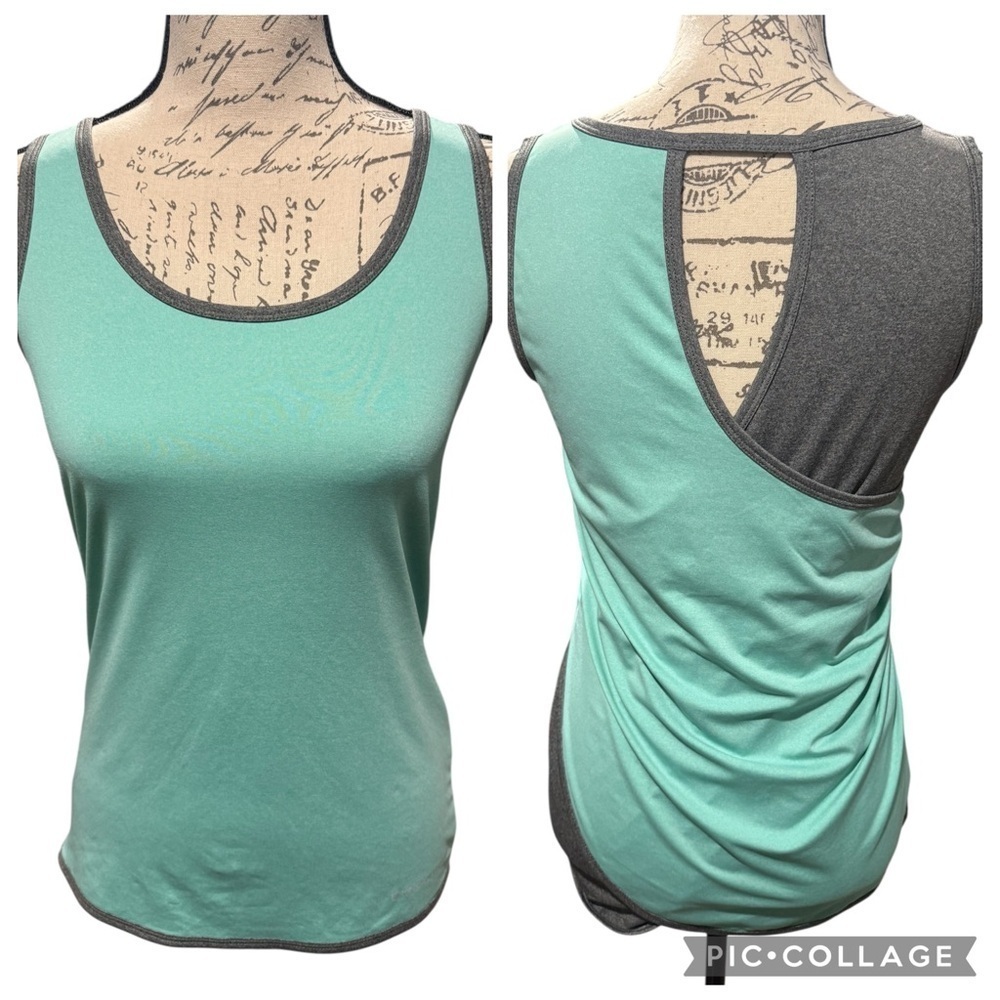 Noble Outfitters Women's LIL' LOVER TANK TOP Summer shirt Size Small Teal Gray